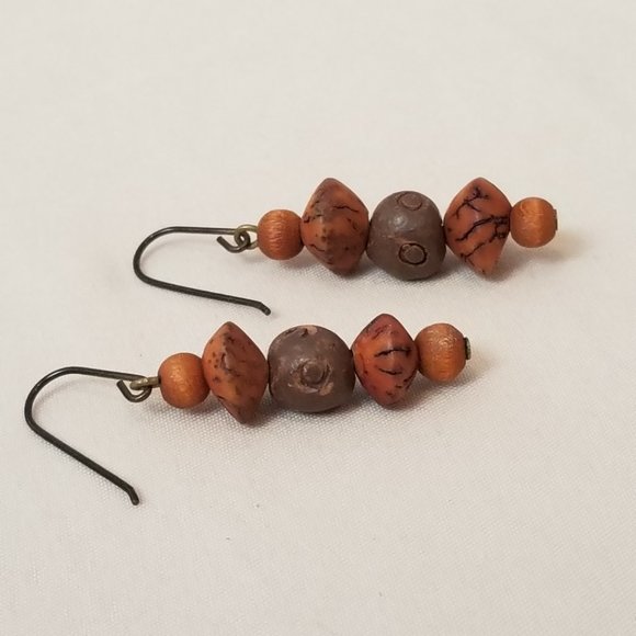 (3) Pair of Beaded Dangle Drop Bohemian Style Earrings for Pierced Ears - Picture 2 of 11